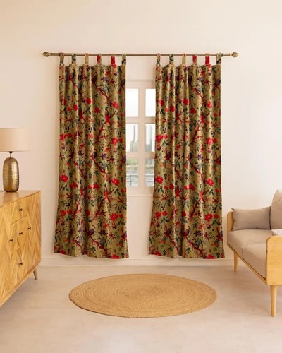 Rideau indien vintage coton - indien,