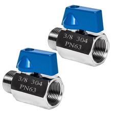 Lot de 2 -Vannes à Bille 3/8