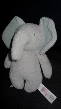 doudou peluche éléphant bleu