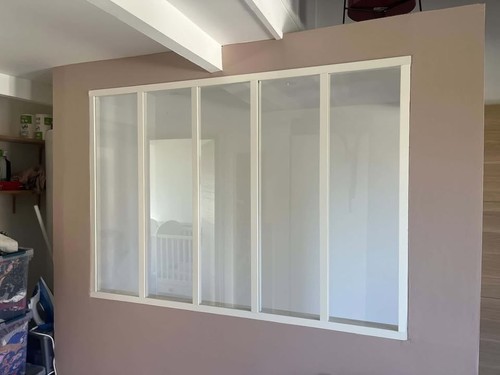 Verrière atelier alu blanc - atelier,