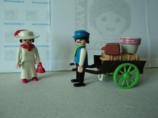 PLAYMOBIL vintage city life 1900 belle époque femme et porteur set 5503 de 1990