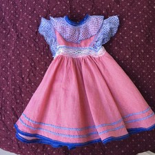 poupée ancienne - robe ancienne-doll dress