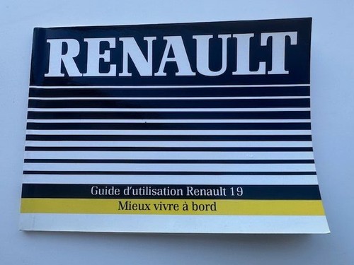 Renault phase r19 notice - renault,
