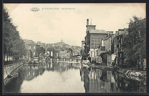 Cpa charleroi déversoir - charleroi,,