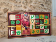 Ancien Jeu 24 Cubes Alphabet