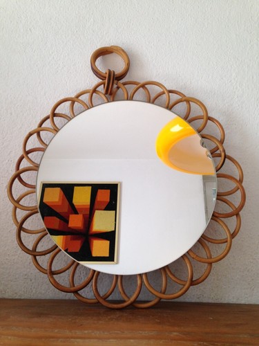 Ancien beau miroir soleil - ancien,
