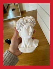 REPRO BUSTE SCULPTURE STATUE GRECQUE RÉSINE MARBRE LE DAVID MICHEL-ANGE 15cm