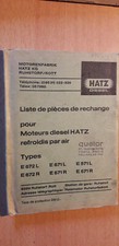 HATZ moteur diesel E 672 E672 - E 671 E671 - E 571 E571 : catalogue de pièces