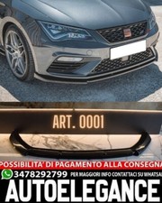 0001 Spoiler Sous Pare-Choc Lame Seat Leon 5F 2017+ Cupra Fr Noir
