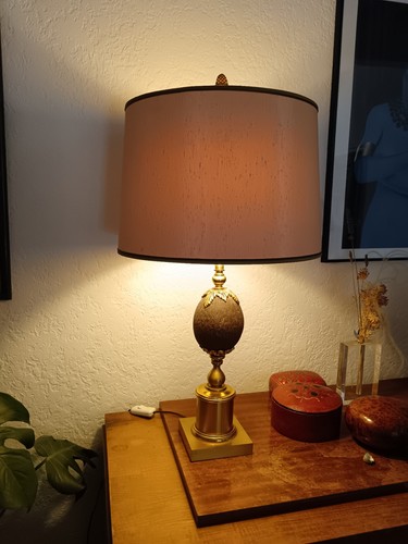 Lampe noix coco attribuée - lampe, de