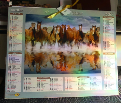 Calendrier des postes 2010
