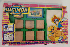 DIGIMON jeu de 7 tampons en bois FOX KIDS 2000 Multiprint tampon encreur vintage