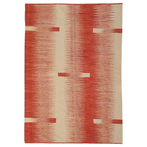Tapis moderne kilim rouge - tapis,
