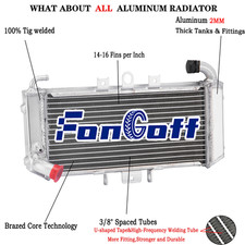 Aluminium Radiateur Pour Yamaha FZS600 Fazer FZS 600 98-2003 99 03