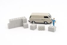 12 blocs béton type lego 120cm H0 1:87 HO Diorama Train Marchandise LVM