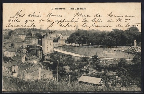 Cpa nontron vue générale du - cpa,