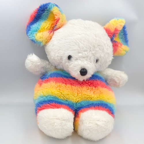 Ancienne peluche souris blanc