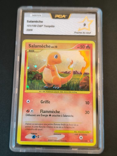 Carte pokemon salamèche - carte,