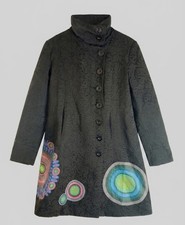 Manteau long desigual noir - manteau,