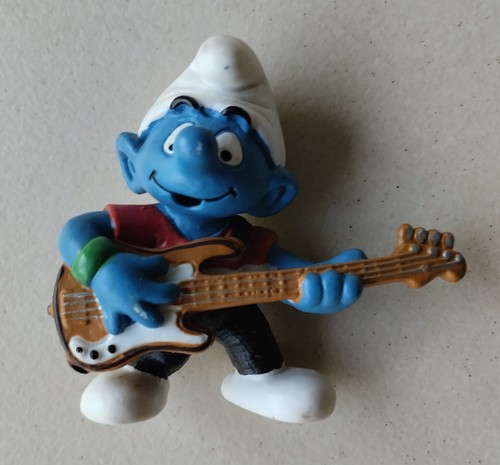 Figurine schtroumpf bassiste - figurine,