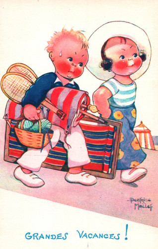Cpa grandes vacances - cpa,