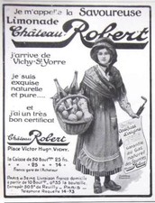 AD PRINT Original 1913 tasty lemonade CHÂTEAU ROBERT VICHY-ST YORRE