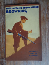 catalogue vintage 1929 BROWNING Fusil de chasse automatique  Gun Automatic rifle