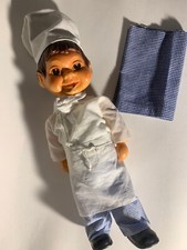 Mascotte Poupée Cuisinier Traiteur figurine Effigie Publicitaire Collection. 