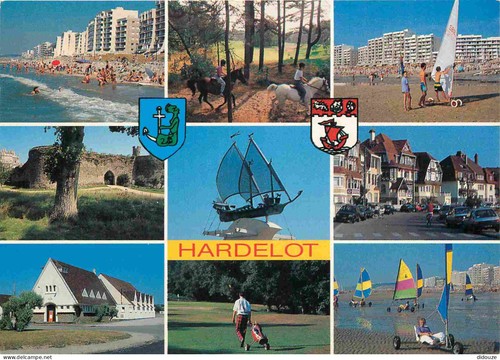 Carte postale hardelot - postale,