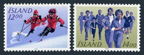 Iceland 578 579 mnh - iceland, 578-579,mnh.michel