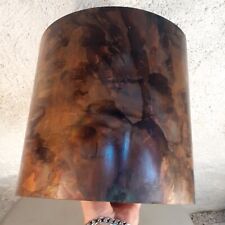 Abat-jour en Cuivre Lampe Charles Accolay Capron Jouve Lustre Vintage 