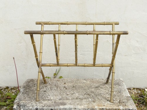 Ancien porte revues laiton - revues, en