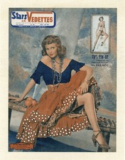 "Rita HAYWORTH / STARS et VEDETTES N°36" Couverture originale de BRENOT entoilée