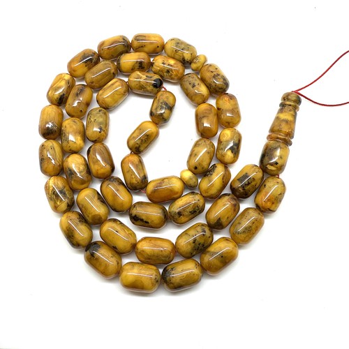 Ambre pressé tasbih - tasbih, 45