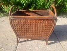 PORTE REVUE EN OSIER ROTIN VINTAGE