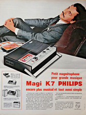 PUBLICITÉ DE PRESSE 1967 Magi K7 PHILIPS magnétophone pour grande musique