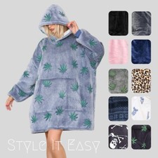 Adulte Unisexe Hommes Femmes Surdimensionné Étreinte & Snug Capuche Souple Drap