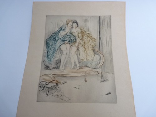 Gravure érotique ancienne