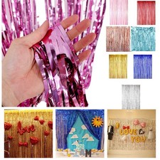 Rideau en soie pluie PET pour décoration de fête longueur 1 2 m superbes coule