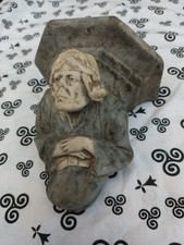 Console applique murale style Moyen Âge plâtre années 1890/1910