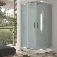 CABINE DE DOUCHE PAROI DE DOUCHE CIRCULAIRE OUVERTURE VERRE COULISSANT ITALIENNE