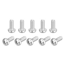 M4x14mm Torx Sécurité Vis 10pcs Inox Acier Cylindrique Tête Attaches Boulons