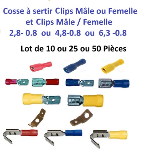 Cosse électrique isolée - , à