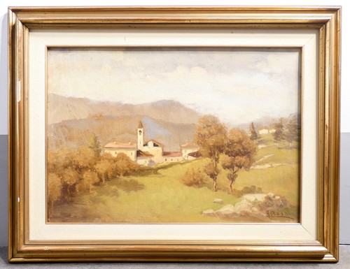 Tableau signé paysage - ⚜️,