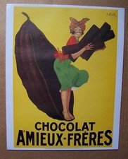 § A17) affiche publicité reproduction CHOCOLAT AMIEUX FRERES