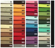 Coton Lonetta Tissu Rideaux Nappes Déco Uni Article au Mètre 140cm Large