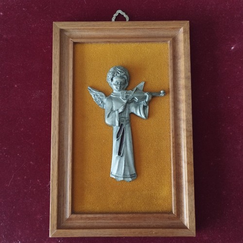 Tableau figurine ange jouant - ,