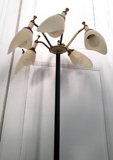 Palmier, grande lampe à 5 bras.