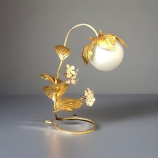 Lampe  Dlg H. Kogl Sculpturale Hollywood Regency Fleur Vintage 1970