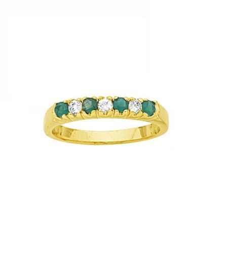 Alliance diamant emeraude - diamant,